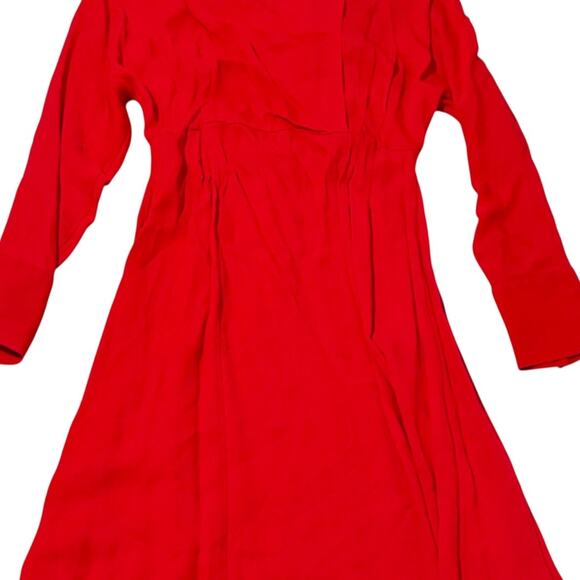 NWT Jason Wu Tie Neck Red Dress - As Seen on The View - Size 8 Midi Length - Picture 13 of 16